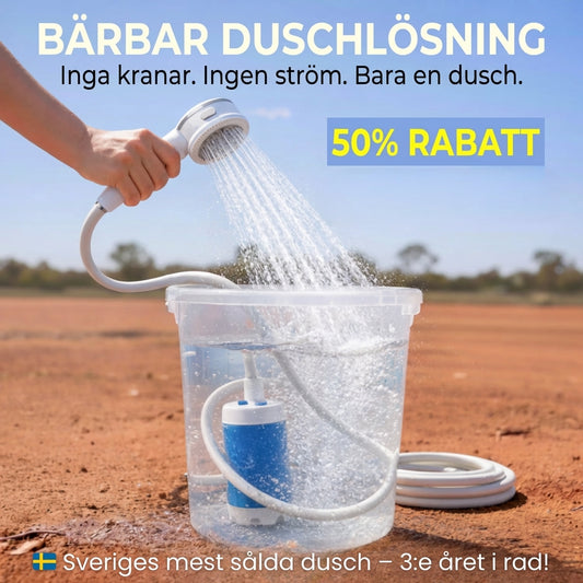 Portabel Vattenpump: Kit med Slang & Munstycken