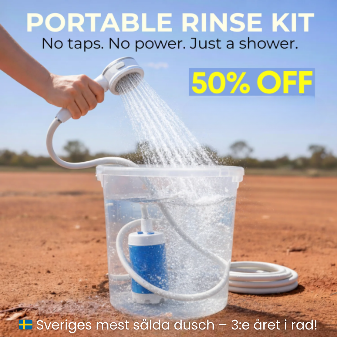 Portable Water Pump - Kit with Hose & Nozzles