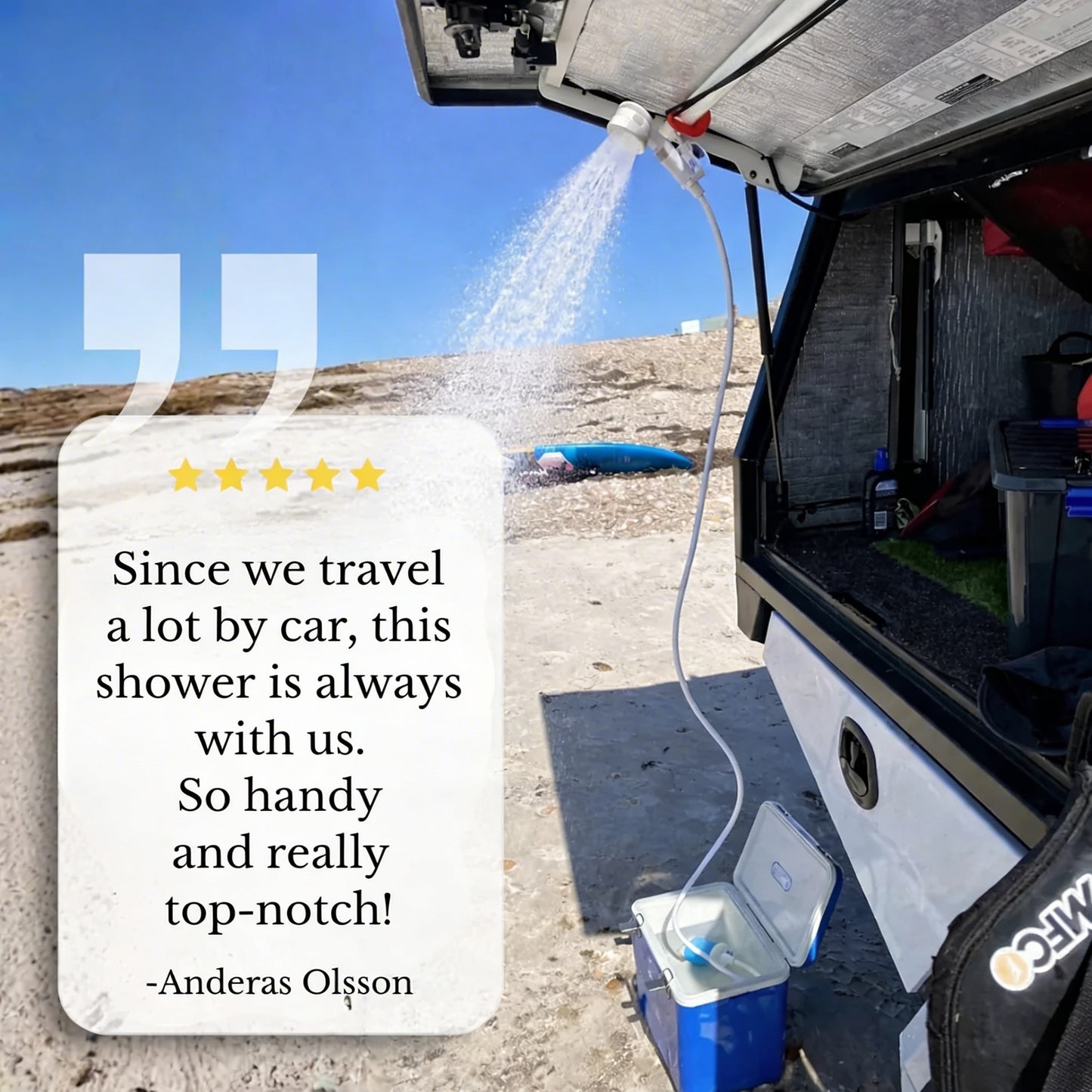 Portable Water Pump - Kit with Hose & Nozzles